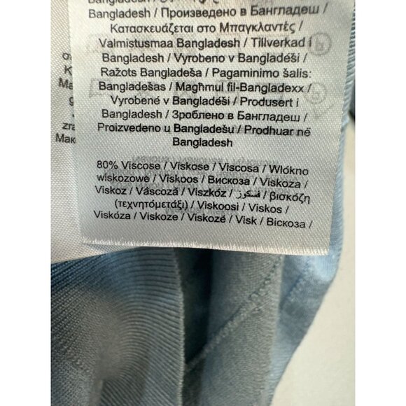 Vero Moda Womens Knit Blouse Pullover Size Large Light Blue Viscose Blend - Picture 5 of 14